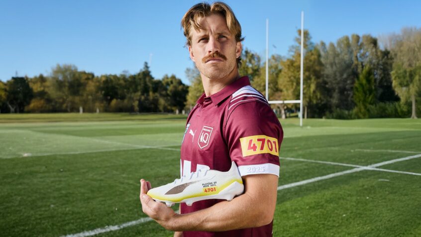 Cameron Muster custom made home soil XXXX x Puma football boots